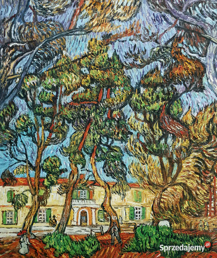 Duży obraz do domu Drzewa w ogrodzie szpitala w Gdańsk