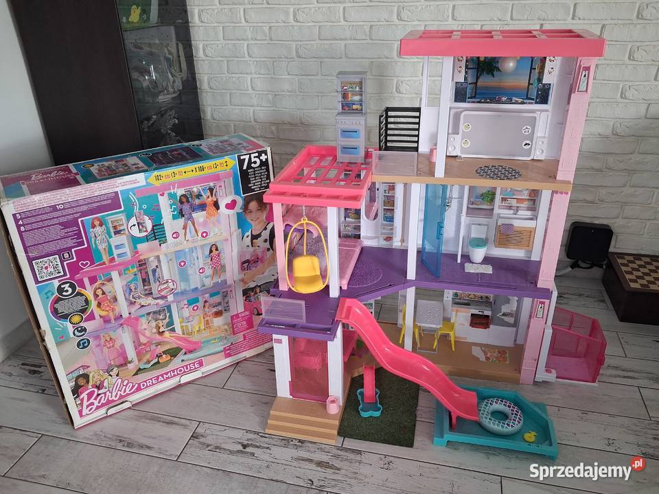 3x Domki Barbie DreamHouse winda zjeżdżalnie Bolesławiec