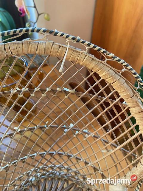 Pleciony fotel kwietnik w stylu Peacock dolnośląskie Legnica