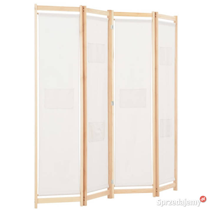 Parawan 4panelowy kremowy 160x170x4 tkanina Warszawa