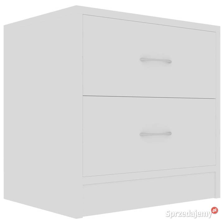 Szafki nocne 2 białe 40x30x40 materiał Warszawa