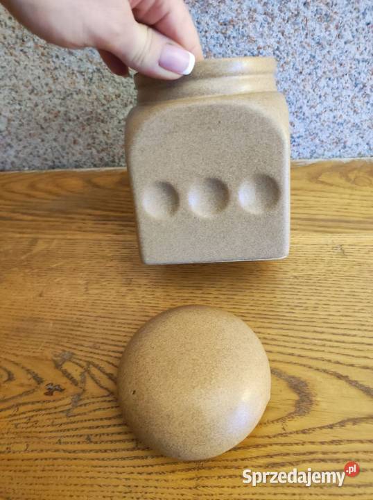 Bolesławiec PRL Wolanin kamionkowy pojemnik Kielce