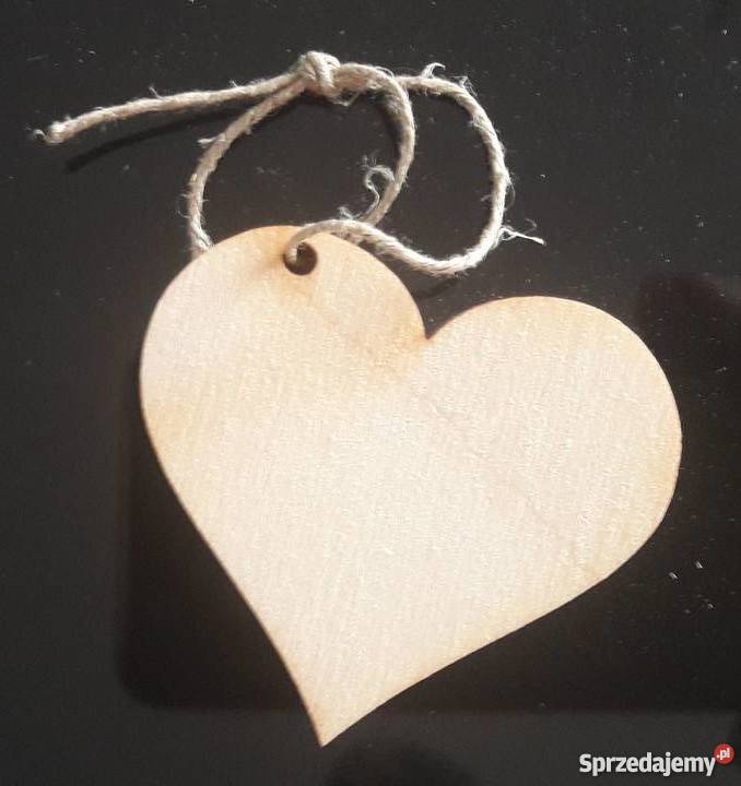Serce drewniane wycięte ze sklejki 2mm do Piaseczno