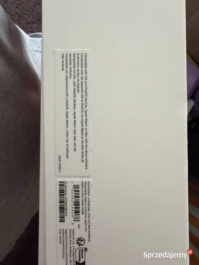 Apple AirPods stan nowy komplet A2096 Środa Wielkopolska