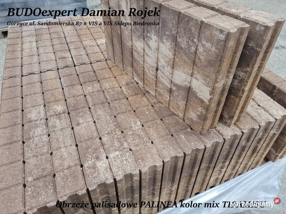 Obrzeże palisadowe gładkie nowoczesne GIGANTE Stalowa Wola