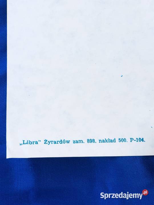 Plakat Turniej miast Łowicz Żywiec 1986 libra