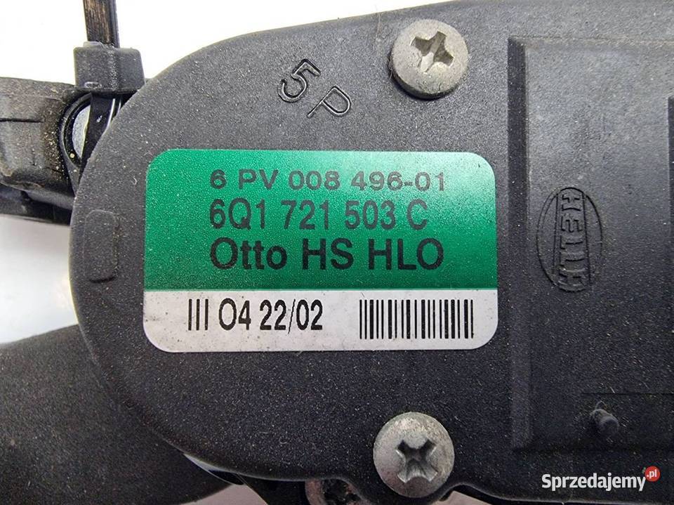 PEDAŁ VOLKSWAGEN POLO 9N 6Q1721503C Pozostałe Lipno