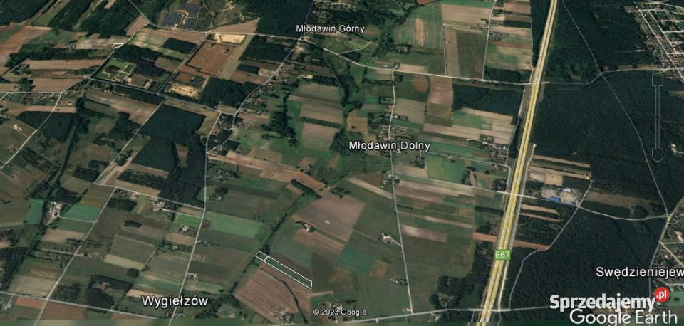 sprzedaży gruntu Wygiełzów 8400m2 Sprzedaż