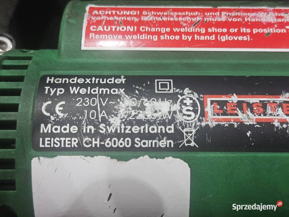 Leister Weldmax extruder Jastrzębie-Zdrój