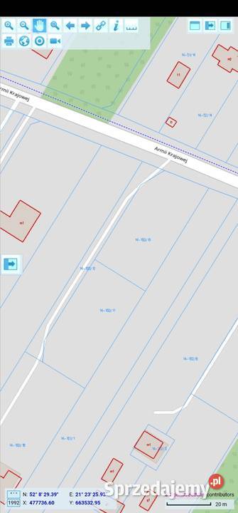 Lipowo gm Wiązowna działka 1415 m2