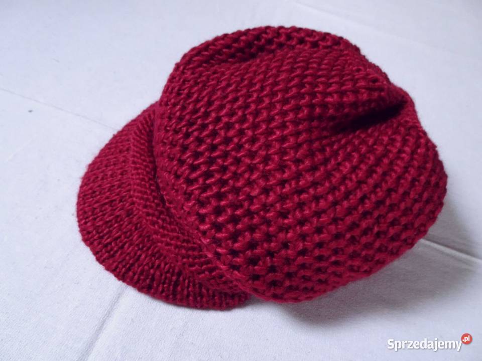 Kaszkiet ciepła czapka włóczkowa Nowy Sącz