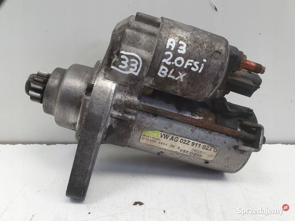 VW Audi A3 8P BLX 20 FSI ROZRUSZNIK 02Z911023G osobowe lubelskie Janów