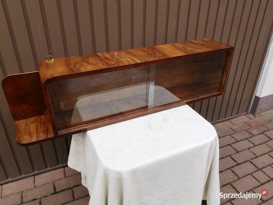 Półka Szafka Wisząca Witryna ARTDECO Orzech Swarzędz