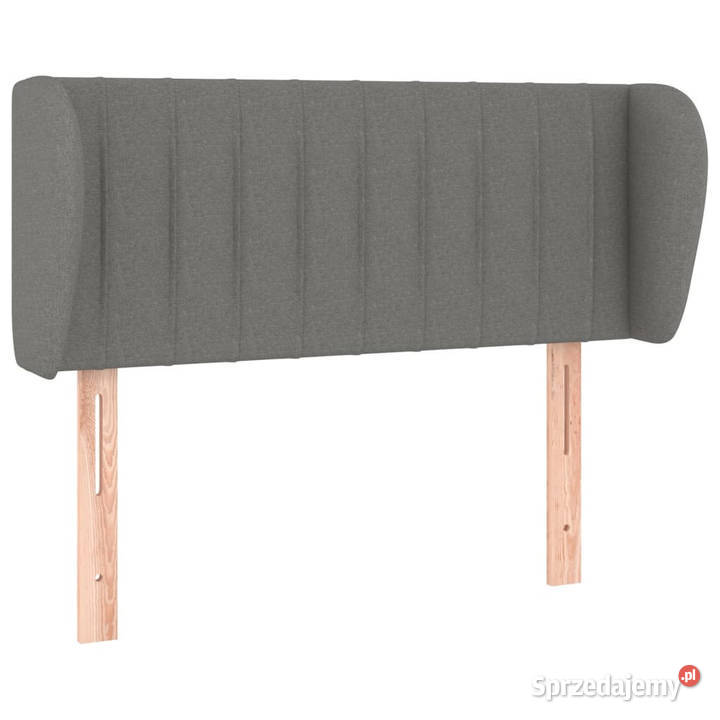 Zagłówek uszak ciemnoszary 103x23x7888 tkanina mazowieckie