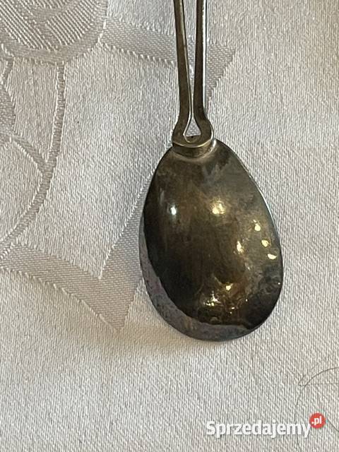 Zestaw łyżeczek PRL z lat 60 plater z bursztynem Pozostałe małopolskie Kraków