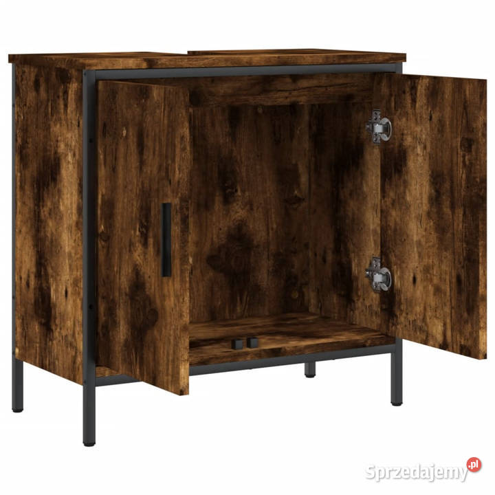 Szafka pod umywalkę przydymiony dąb 60x30x60