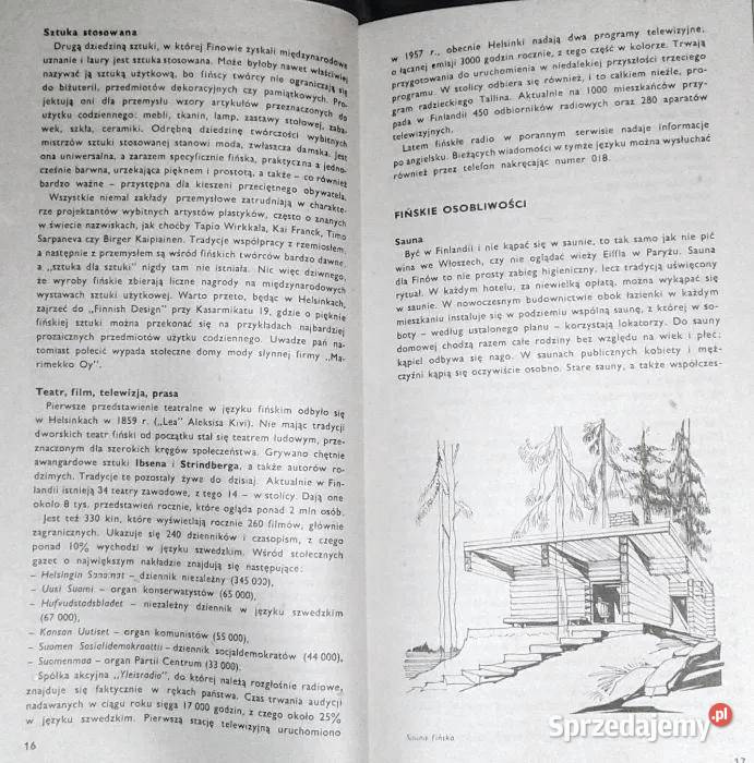 Finlandia Mały przewodnik turystyczny Andrzej Chełm sprzedam