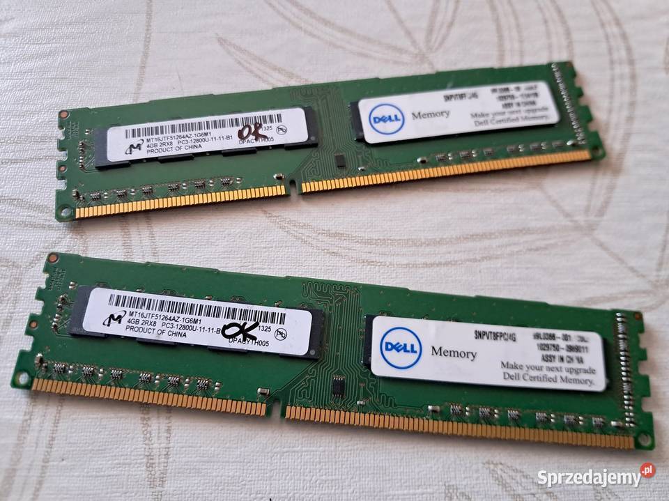 Pamięć ram 8GB DDR3 1600MHz do komputera małopolskie Kraków sprzedam