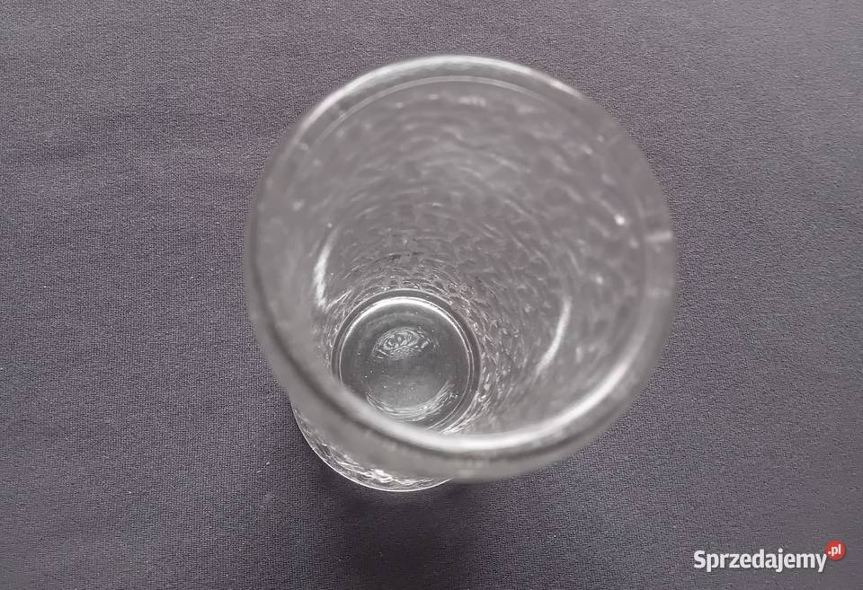 Wazonik szklanka barmańska szkło mrożone Bohemia Koźminek
