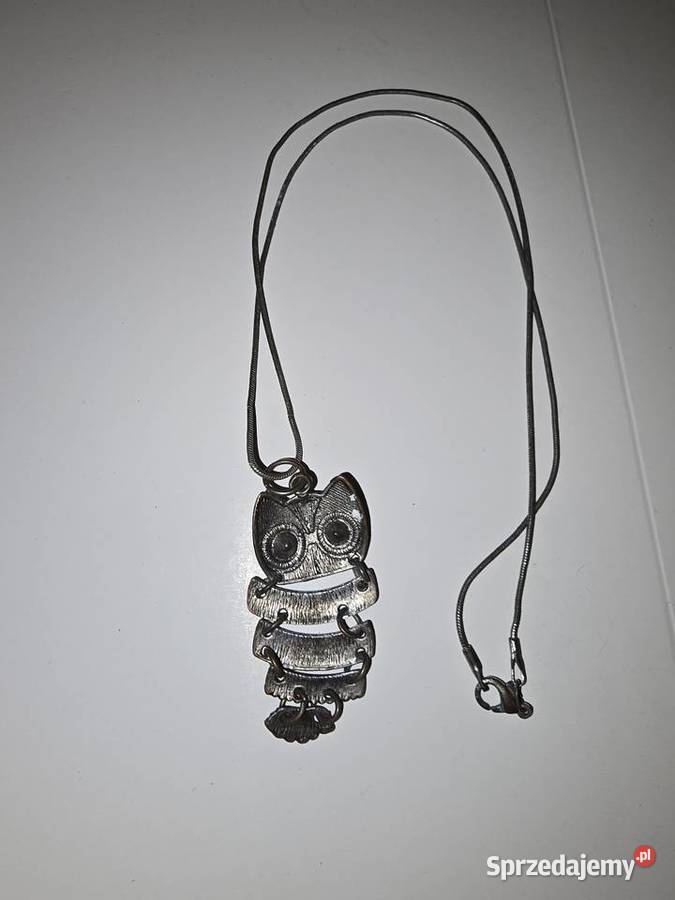 Łańcuszek i zawieszka sowa śląskie sprzedam