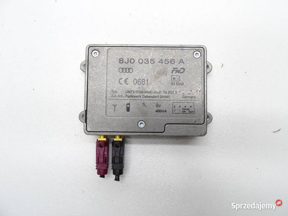 WZMACNIACZ ANTENY ANTENOWY 8J0035456A AUDI A4 B8 Sprzęt audio fabryczny