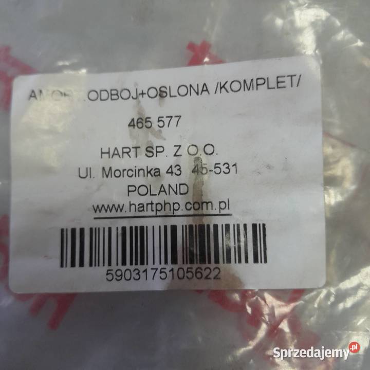 Komplet osłon i odbojów amortyzatora 465577 HART lubelskie Ryki