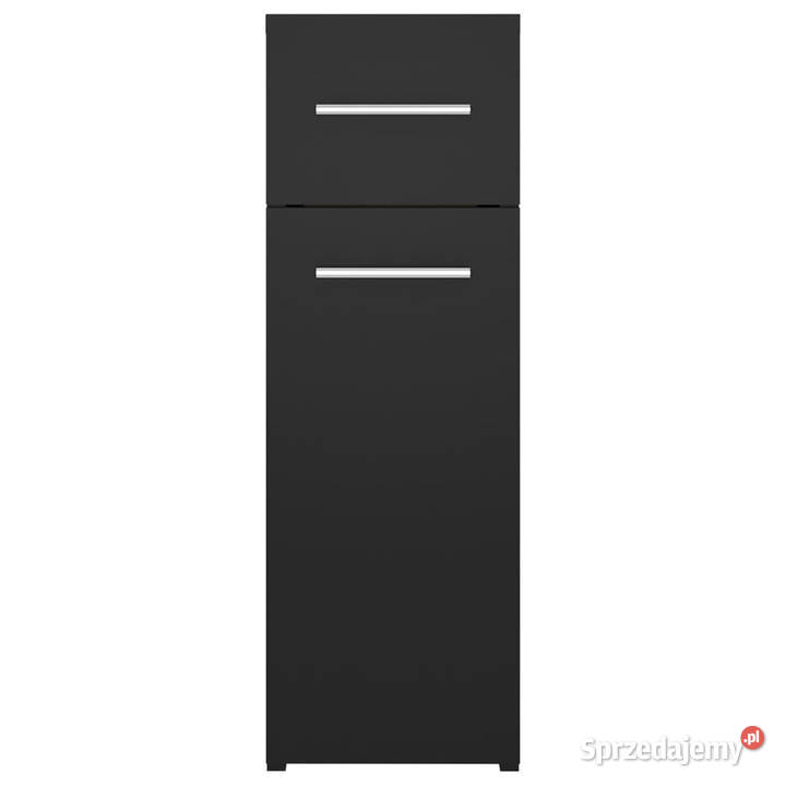 Szafka apteczna czarna 20x455x60 materiał