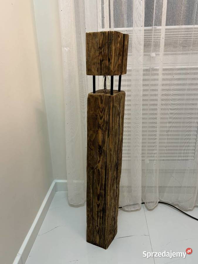 Rustykalna Lampa z Odzyskanej Belki 98 świętokrzyskie Końskie