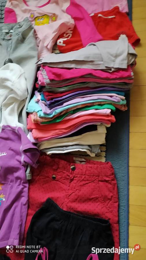 ubrania dziewczęce rozmiar 122 128 paka ubrań 62 wielkopolskie Poznań