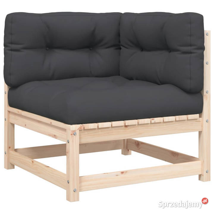 Ogrodowa sofa narożna z poduszkami i podnóżkiem Warszawa sprzedam