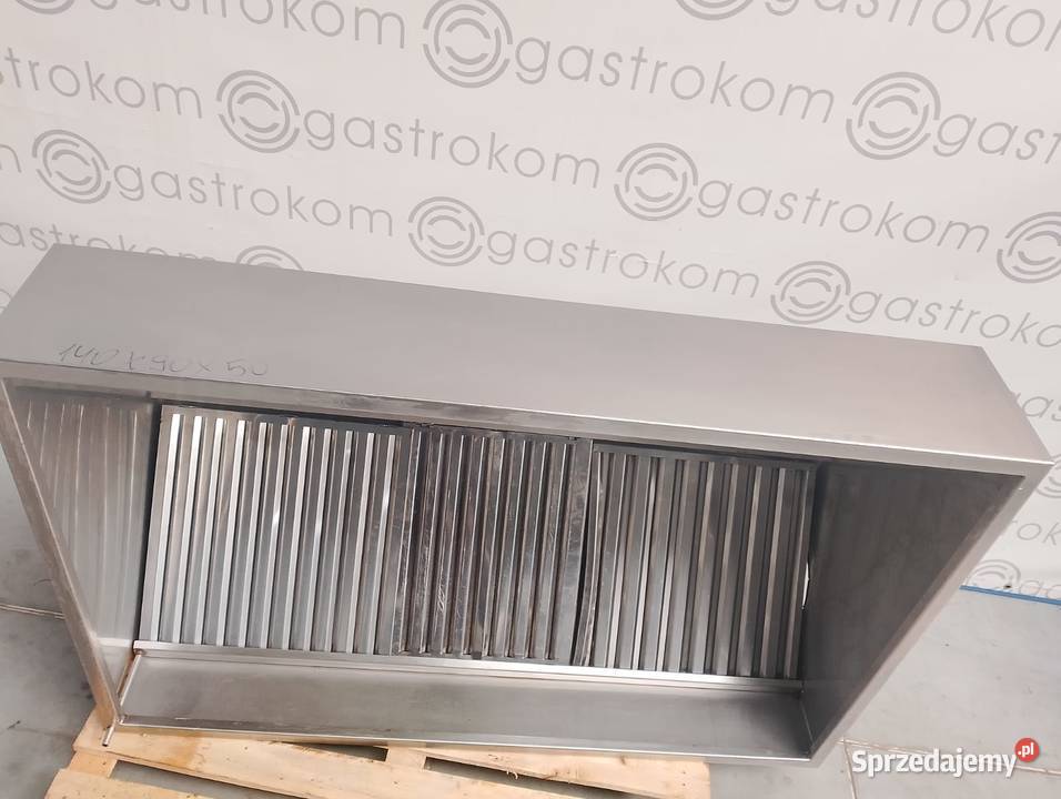 Okap przyścienny trapezowy z łapaczami 140x90x50 Wrocław