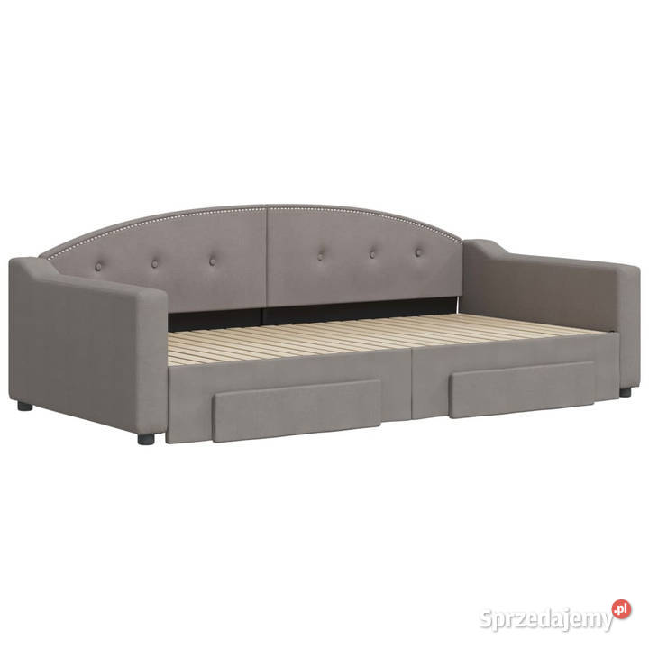 Sofa rozsuwana z szufladami taupe tkanina Warszawa sprzedam