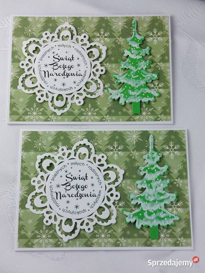 Ręcznie robione kartki na Boże Narodzenie MIX wielokolorowy