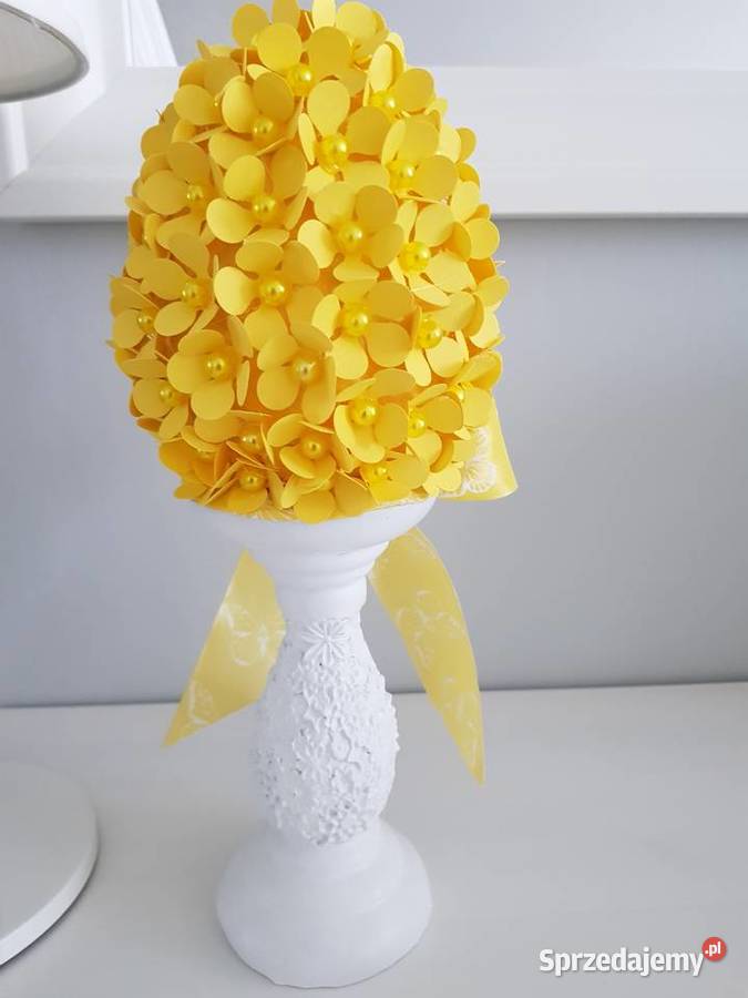 Jajko wielkanocne żółte handmade Siemianowice Śląskie