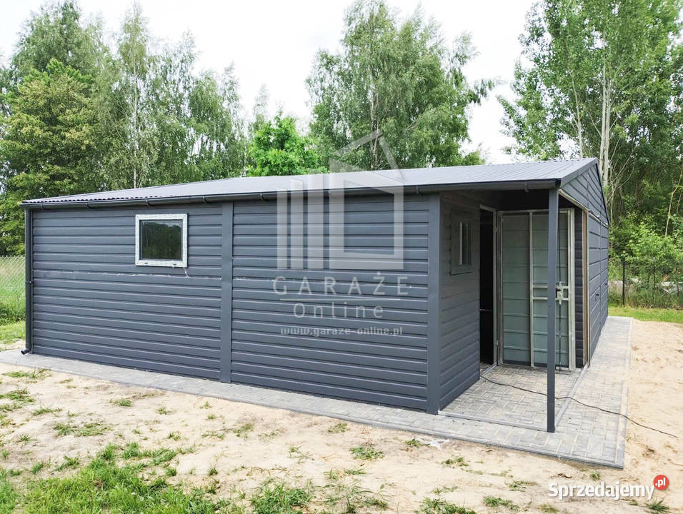 GARAZ BLASZANY 9m x 6m wnęka 9x6 dwuspad rynny Nowy Sącz sprzedam