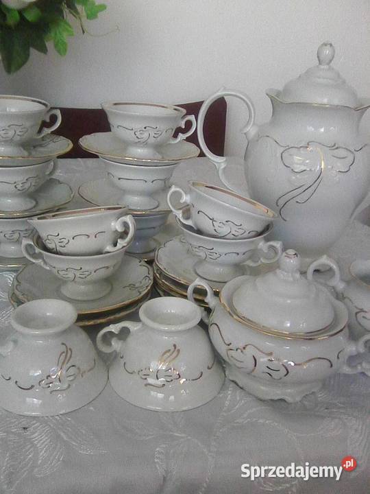 Porcelanowy zestaw do kawyherbaty Wałbrzych 27 Warszawa