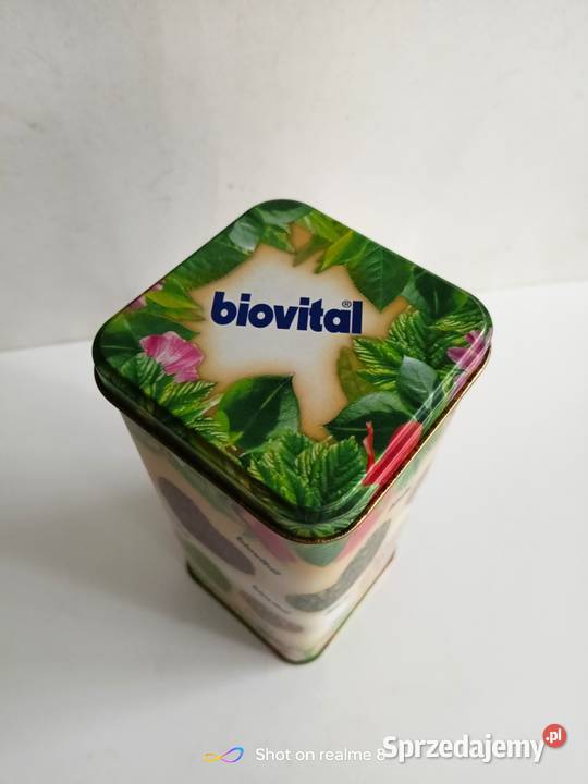 Puszka pudełko metalowe biovital Łódź