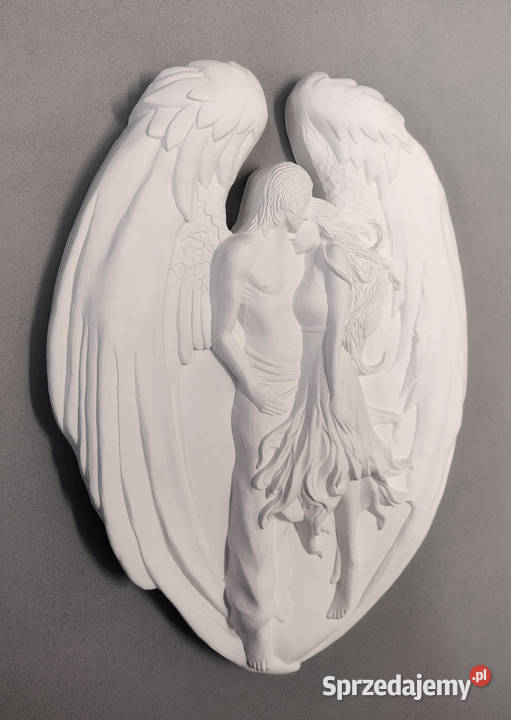 PŁASKORZEŹBA zakochany ANIOŁ ozdoba DEKORACJA na Warszawa