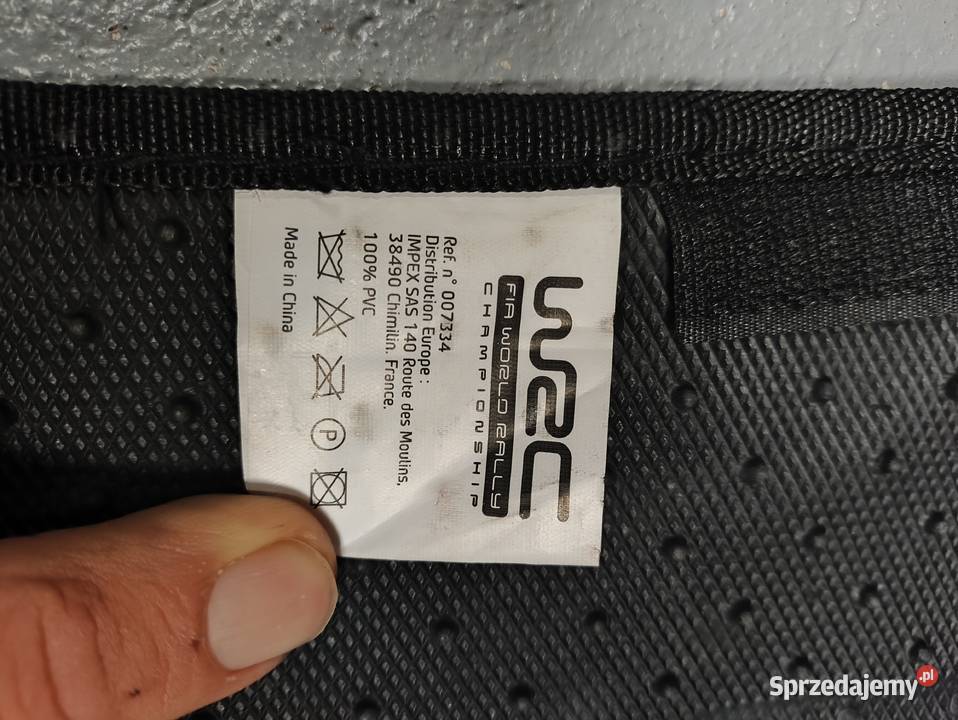 WRC dywaniki welurowe oryginalne samochodowe FIA Warszawa