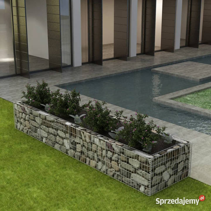 Podwyższona donica ze stali 360 x 90 x 50 Warszawa
