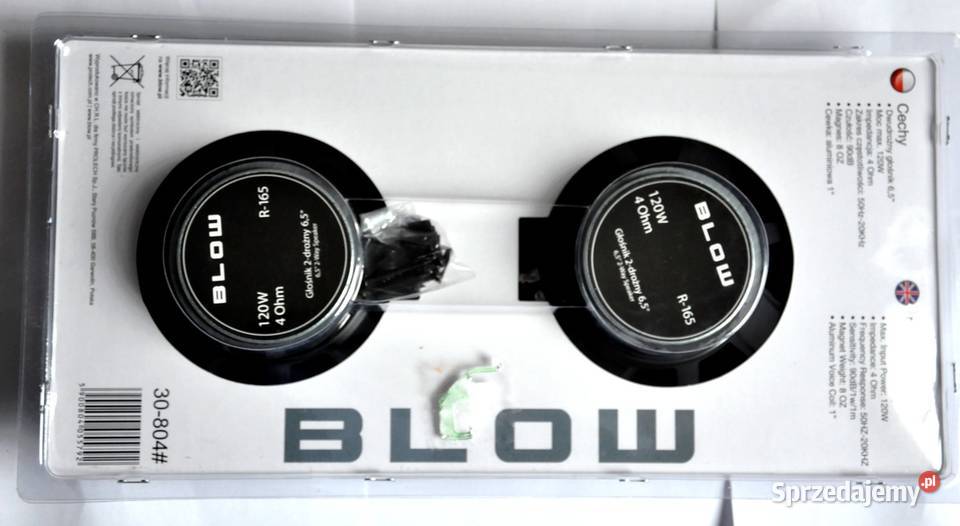 Głośniki samochodowe BLOW 120W 165 Dwudrożne 2 sprzedam