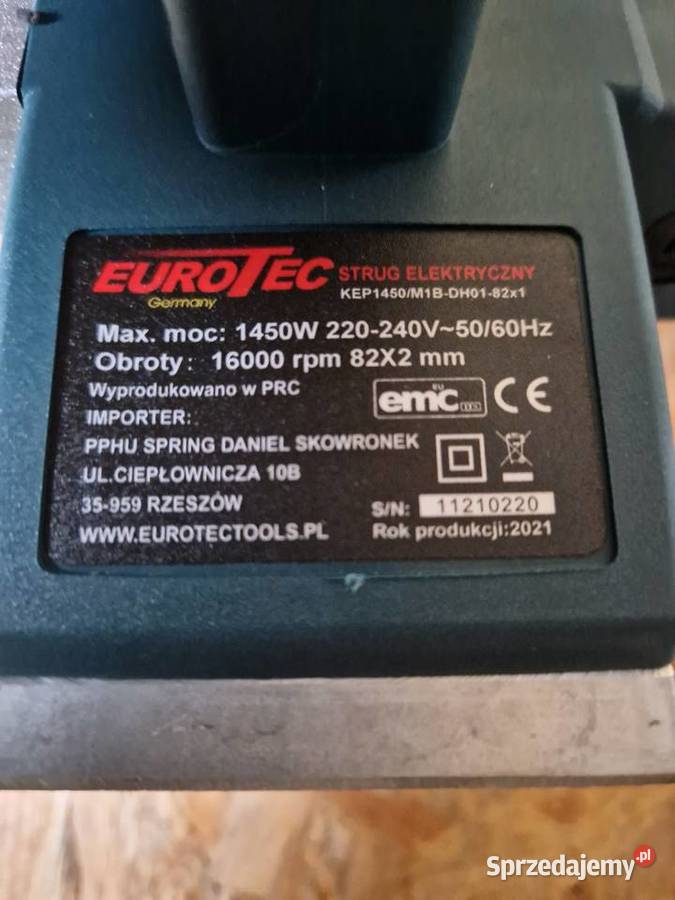 HEBEL 1450 W STRUG ELEKTRYCZNY EUROTEC