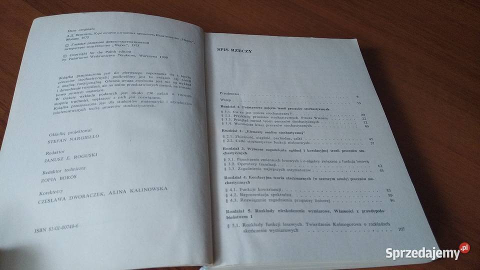 Wykłady z teorii procesów stochastycznych A D Gdańsk