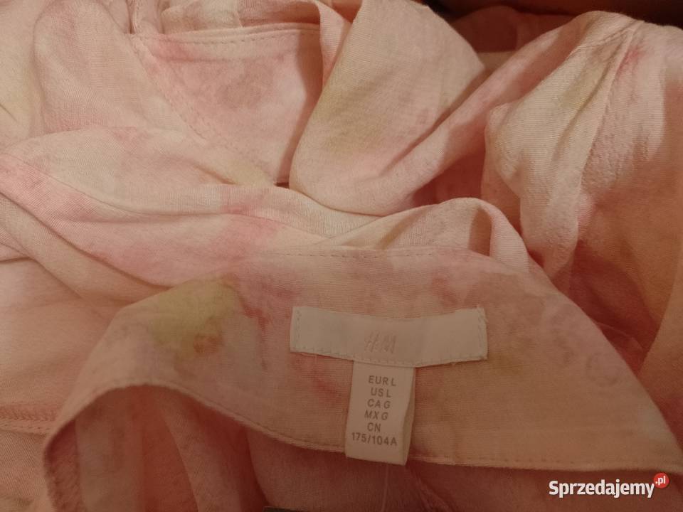 40L HM Długa pastelowa sukienka kopertowa z długi małopolskie Kraków sprzedam