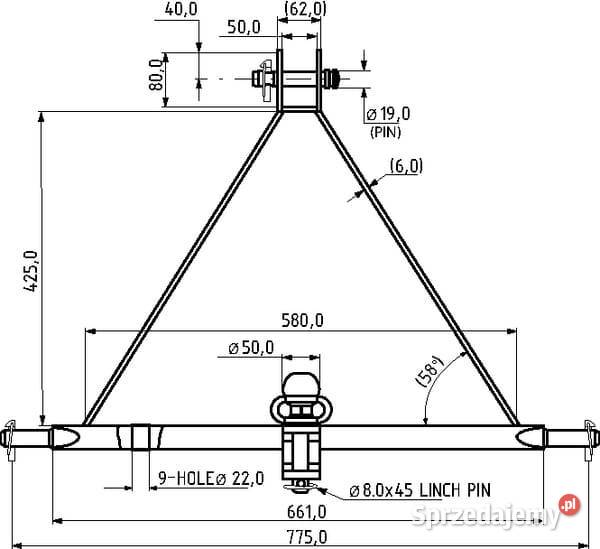 TUZ z zaczepem kat 1 TL150881 Kamionna