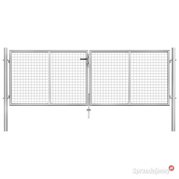 vidaXL Brama ogrodowa galwanizowana stal 306x125 mazowieckie Warszawa