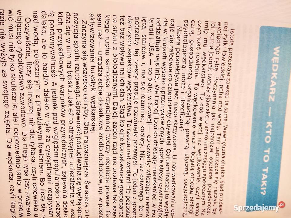 Wędkarstwo nowoczesne książki używane mazowieckie Warszawa