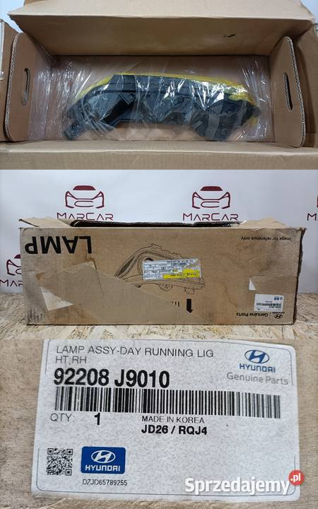HYUNDAI KONA 18 LAMPA LED DRL PRAWY PRZÓD wielkopolskie Pleszew sprzedam