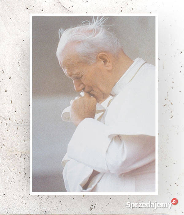 Jan Paweł II obrazek A4 plakat z papieżem Białystok