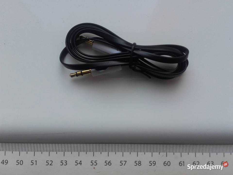 Kabel audio 1m AUX miniJack 35mm płaski stereo sprzedam